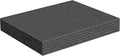Treela 1 Pcs Customizable Polyethylene Foam Sheets 16x12x2" Black Thick Cuttable Foam Padding Inserts for Cases, Polyethylene Block Sheet for Packing Toolbox Storage and Craft Pad