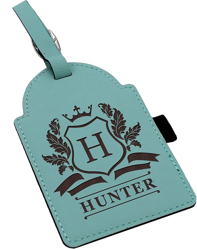 Custom Engraved Golf Luggage and Bag Tag - Personalized Golfing Accessories Gift for Golfer, Mom, Dad, Him, Her (Teal)