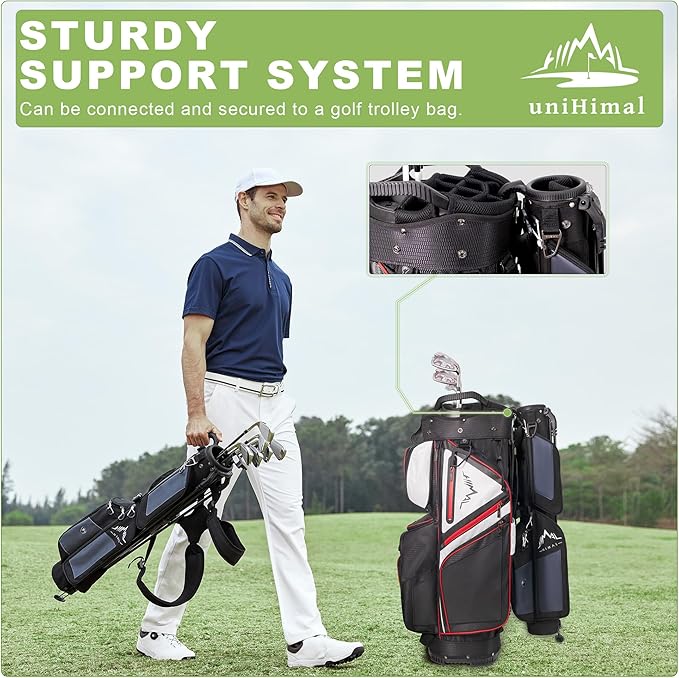 Golf Lightweight Stand Carry Bag– Easy to Carry and Durable Pitch n Putt Golf Bag for The Driving Range, Par 3 and Executive Courses，Fits Up to 5-6 Clubs
