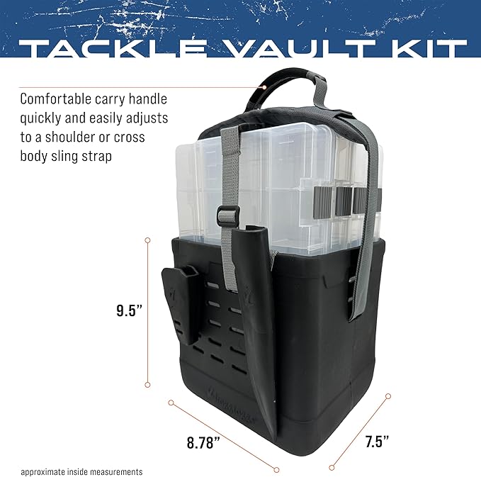 FROGG TOGGS EVA Tackle Vault, Lightweight, Customizable Fishing Tackle Bag