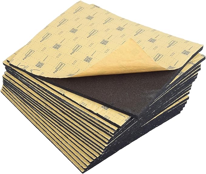 Sound Deadening Mat 394mil(10 mm) 24sqft - Closed Cell Foam Car Sound Deadening Material - Self-Adhesive Hood Insulation Heat Shield Auto Sound Dampening