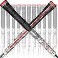 Geoleap Golf Grips Set of 13- Back Rib Improved Control，Multi Compound Rubber And Cord Hybrid Golf Club Grips, Standard/Mdisize, 7 Colors Optional.