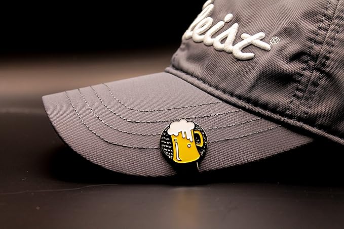 Mulligan Hooligan Golf Ball Marker + Magnetic Hat Clip, Funny and Unique Golf Gift, Premium Quality, The Perfect for Your Favorite Golfer, Golf Accessories for Any Occasions