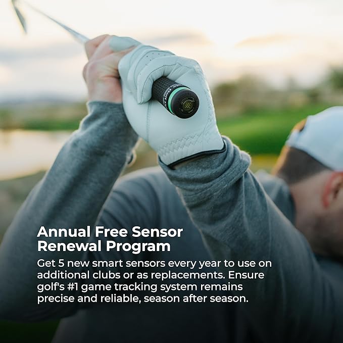 Arccos Smart Sensors: Automatic Golf Game Tracking System, A.I. Powered GPS Rangefinder & Smart Club Distances
