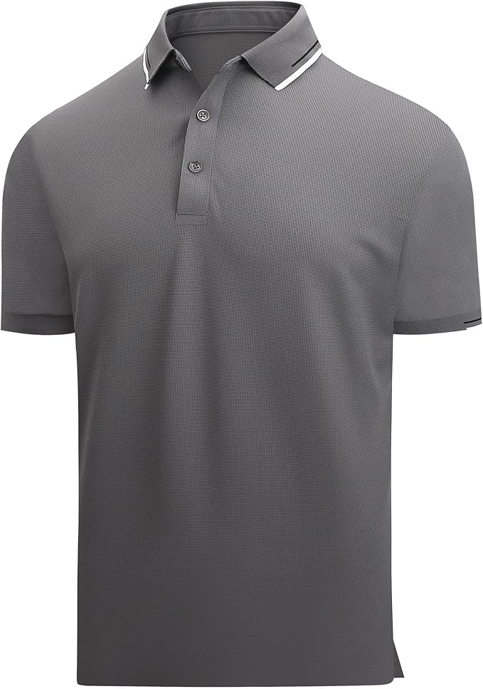 Alex Vando Mens Golf Shirt Moisture Wicking Performance & Polished Style Polo Shirts for Men
