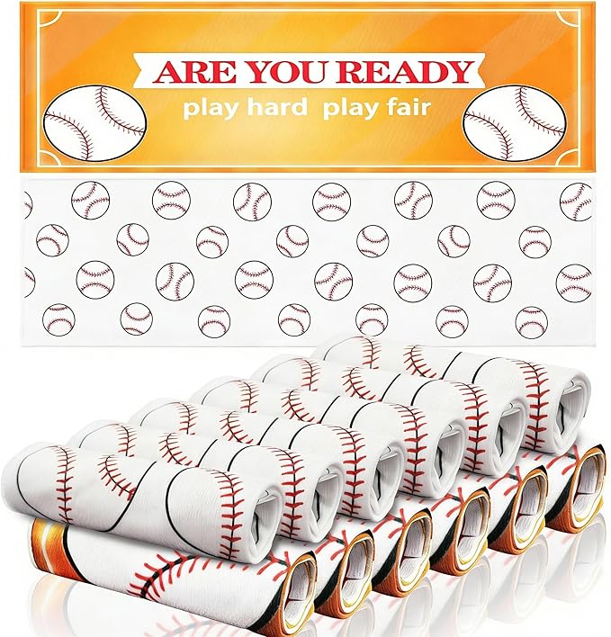 OPSO Softball Cooling Towel Set, 40 x 12 inches, 12 Pack, Microfiber Sports Towels for Baseball, Soccer, Golf LCE Towel Microfiber Sports Towels for Player (Softball 2)