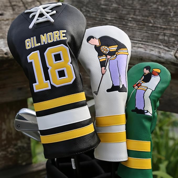 Funny Golf Head Covers - Leather Driver Headcover, Fairway Wood, and Hybrid Covers - Inspired Design with Premium Embroidery - Unique Golf Gift & Accessories for Men and Women Golfers