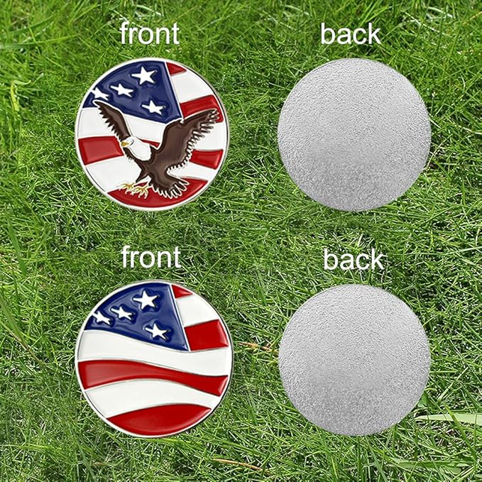 Golf Ball Markers Assorted Patterns Value Pack of 12 Golf Gifts, Golf Cap Clips and Divot Repair Tools Parter Accessories Sets for Men Women Golfer