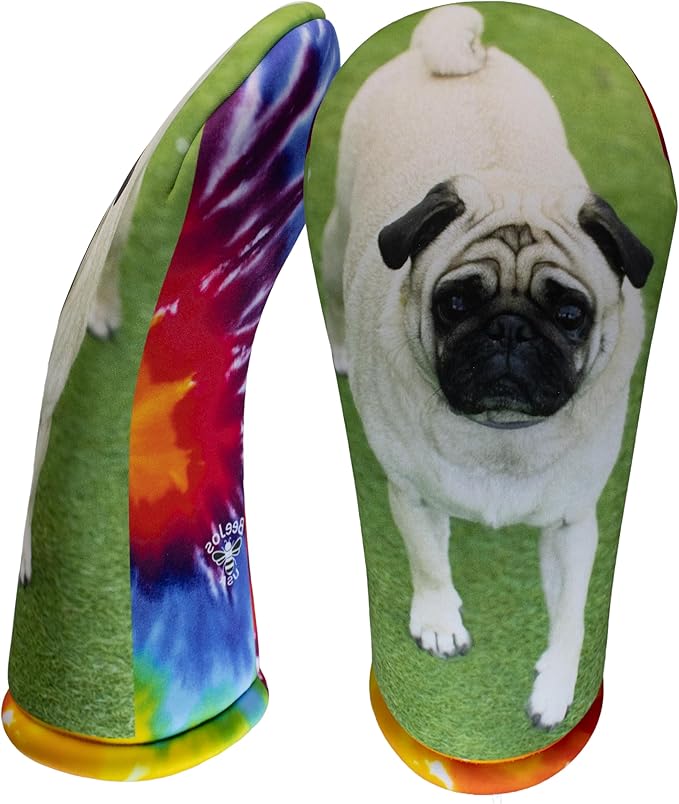 Custom Golf Driver Head Cover for Dogs – Personalized Pet Photo, Name & Text | Dog Lover Golf Gift | USA-Made Driver Headcover with Thick Foam Protection by BeeJos