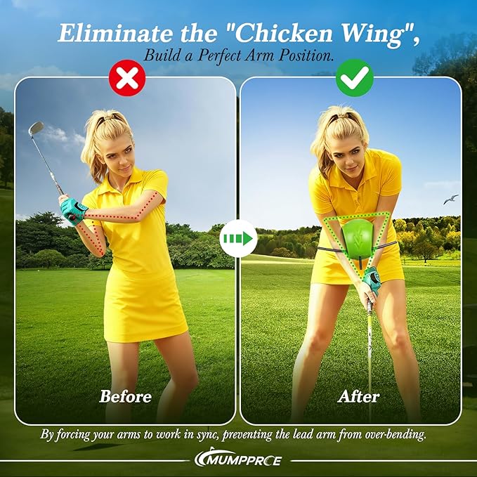 The Connector Golf Training Aid, Golf Swing Trainer for Posture Correction Practice, Golf Swing Training Aid Gift Suitable for Golfers at Every Stage, Helps Train Proper Swing Technique, Arm Structure