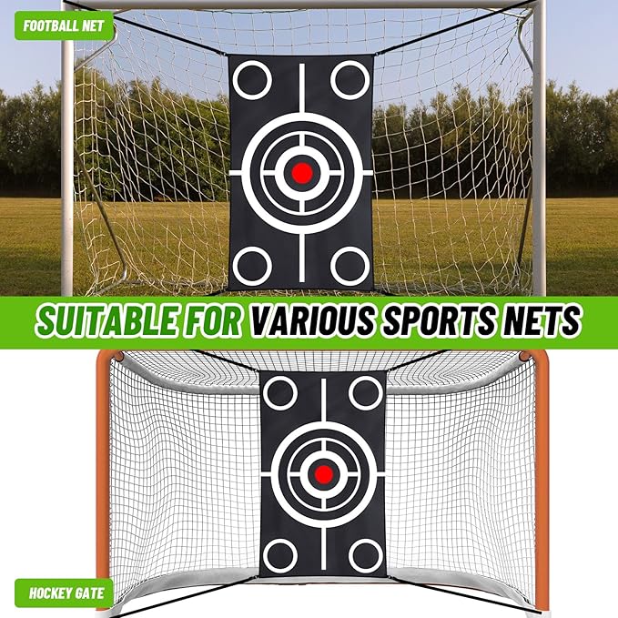 Golf Target Cloth for Net Replacement Golf Hitting Net Target with 4 Straps for Practice Training Aids Indoor Outdoor Use