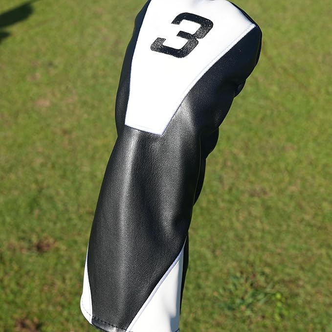 Single Headcover, Easy Slip-On Easy-Off Golf Club Headcover, Fleece Lined Interior, Water Resistant and Durable Shell, Individual Retail Sport Pack