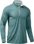 Obla Golf Quarter Zip Pullover for Men Mock Neck Sweatshirt Lightweight Sun Protection Men's Long Sleeve Golf Shirt