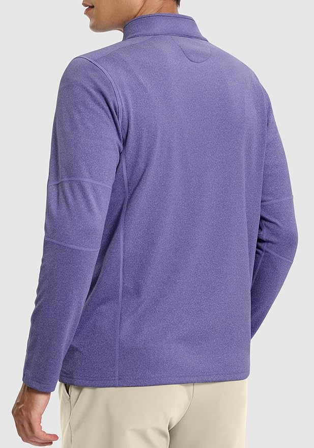 G Gradual Quarter Zip Pullover for Men Fleece Lined Sweatshirt Long Sleeve Winter Golf Shirt Mock Neck Polo Running Sweater