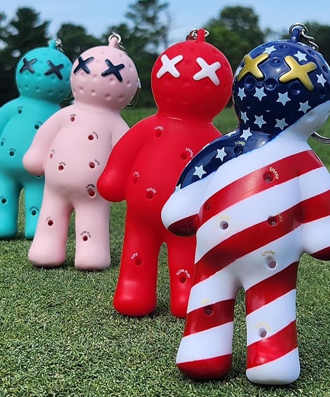 Ball Tee Holder | Novelty Keychain Accessory for Bag | Gifts for Men | Fits 3 1/4, 2 3/4, 1 1/2 Tees