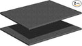Treela 2 Pcs Customizable Polyethylene Foam Sheets 16x12x0.5" Black Thick Cuttable Foam Padding Inserts for Cases, Polyethylene Block Sheets for Packing Toolbox Storage and Craft Pad