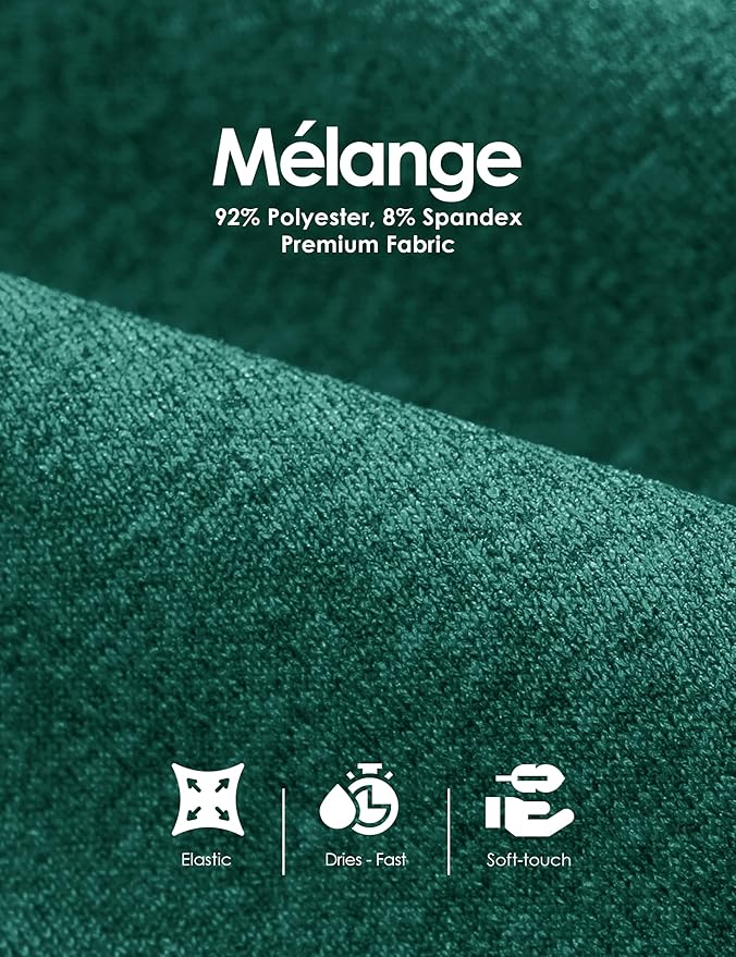 Boladeci Men's Quarter Zip Pullover Premium Fleece Lined Heather Long Sleeve Golf Shirts Midweight 1/4 Half Zip Sweatshirts