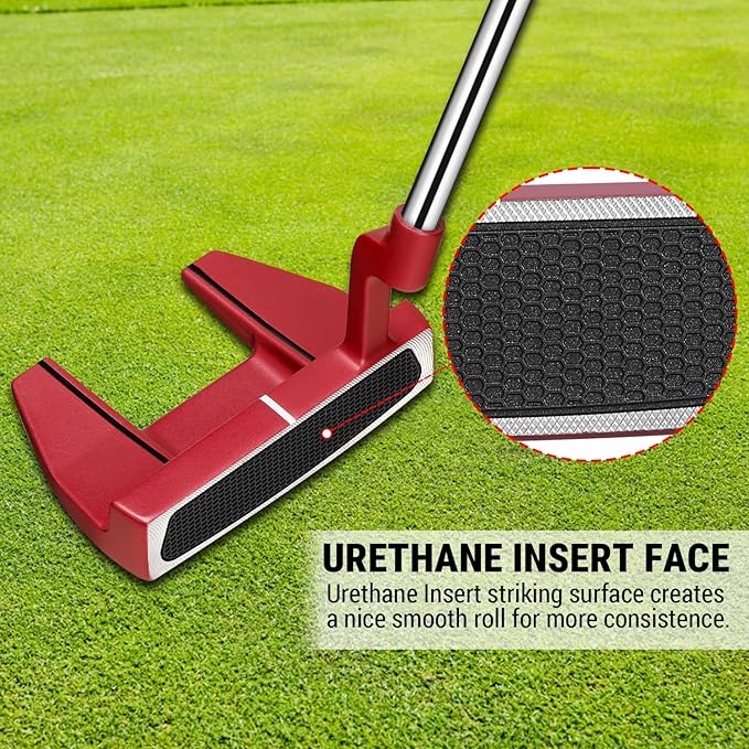 MAZEL Tour GS Men's Golf Putter,Right Handed,Golf Head Cover Included