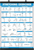 Palace Learning QUICKFIT Stretching Workout Exercise Poster - Stretch Routine (Laminated with Plastic Frame, 18" x 24")