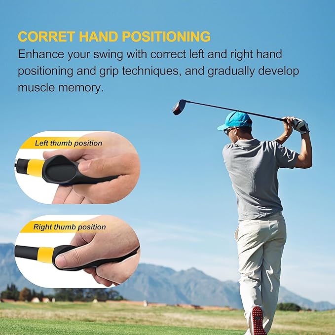 grip trainer golf, golf grip trainer, golf grip trainer right hand for Improving Hand Posture, Helps Train Proper Hand Posture（2P）