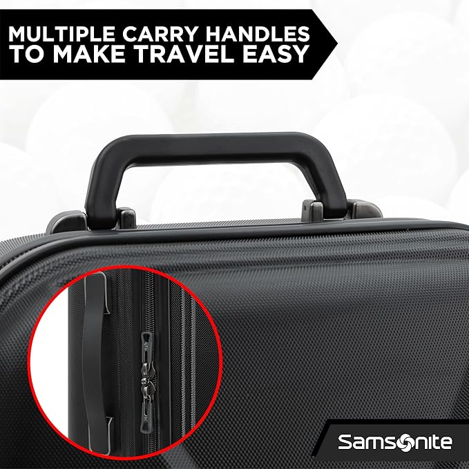Samsonite Tour Pro Golf Hard Case Golf Travel Bag, Lightweight & Durable ABS Shell, 360 Degree Multi-Directional “Shark Wheels”