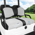 iLSKW Golf Cart Seat Covers for Yamaha G29 Seat Cover OEM Front,Breathable Fabric and Leather Front Seat Cover Like Gloves,Full Wrap-Around Design of Yamaha G29 Golf Cart Front Seat Cover