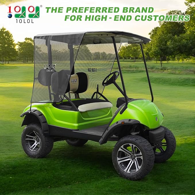 10L0L Golf Cart Sun Shade Cover for Yamaha G29 Drive2-2 Passenger Golf Cart Summer Covers, UV Heat Resistant Sunshade Curtain