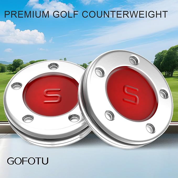 2pcs 5g-40g Golf Custom Weights Compatible with Titleist Scotty Cameron Golf Club Putters Newport Red (2PCS 5g(Doesn't include Wrench))