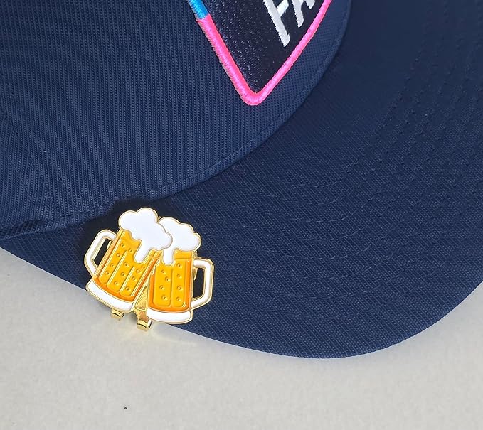 Funny & Unique Golf Ball Markers with Hat Clip – Food & Fun Icons – Perfect Golf Accessories & Gifts