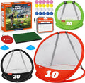 Vitality Sports Golf Chipping Net, 3PCS Pop-Up Golf Practice Net for Backyard, Indoor Outdoor Chipping Game with 3 Targets, 1 Hitting Mat, 20 Balls, Tee Box