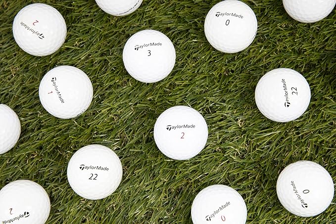 Clean Green Golf Balls - 48 Recycled Used Golf Balls for TaylorMade Golf Balls - Good Condition for Men