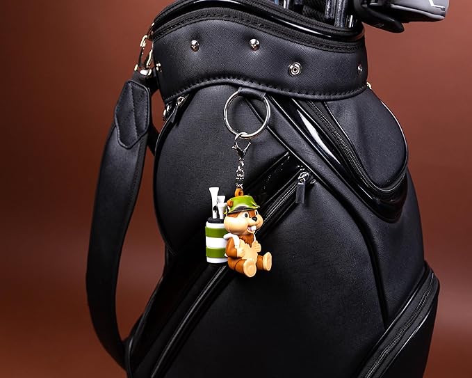 Gopher Caddy Golf Tee Holder, Includes 8 Wood Golf Tees, Fun Golf Accessories for Men and Women, Stylish Golf Bag Accessory and Golf Gift