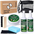Golf Club Cleaning Kit–Clean, Polish, and Restore Irons, Drivers, Putters, Instant Rust, Buildup, Scuff–Golf Club Polishing Kit with Golf Club Cleaner, Polish, Solvent–Golf Accessories
