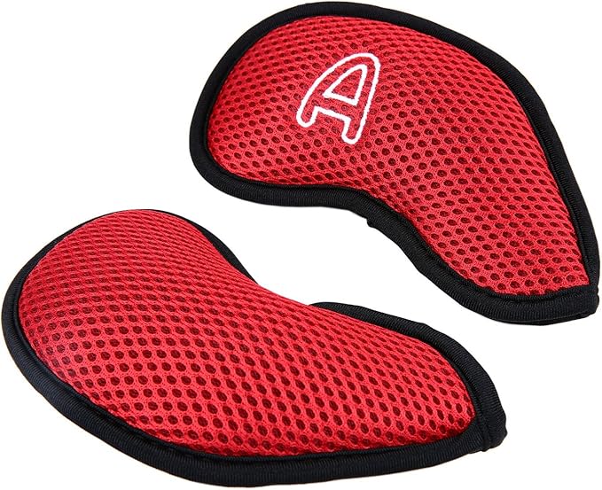 10Pcs/Pack New Meshy Golf Iron Covers Set Golf Club Head Cover Fit Most Irons