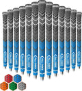 Cross Corded Golf Grips 13 Pack, Low Taper Design, Choose from 13 Grips or 13 Grips with All Kits, 3 Sizes 5 Colors Options, Multi-compound Hybrid Golf Club Grips, CG01 Series