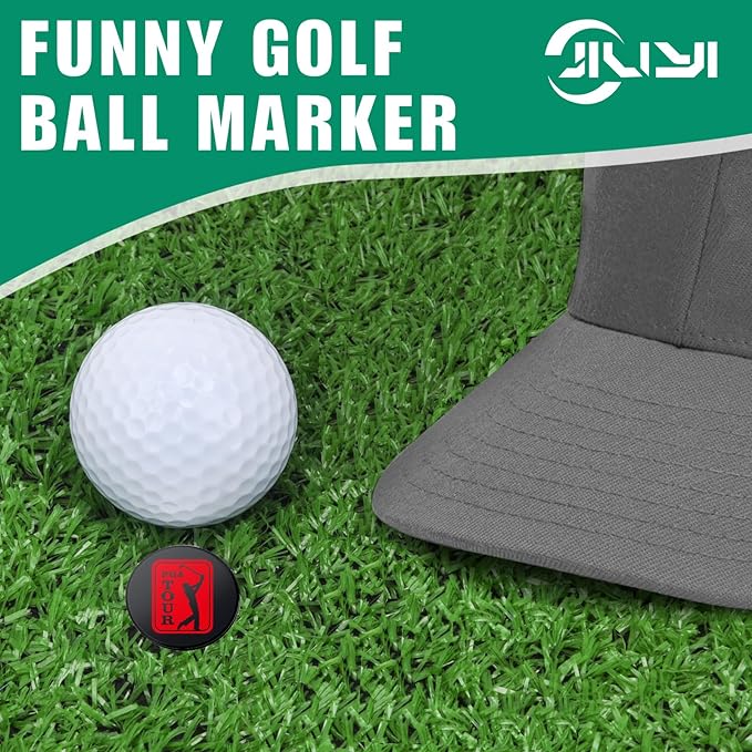 Golf Ball Marker Hat Clip, Funny Golf Accessories, Golf Gifts for Men 25 MM
