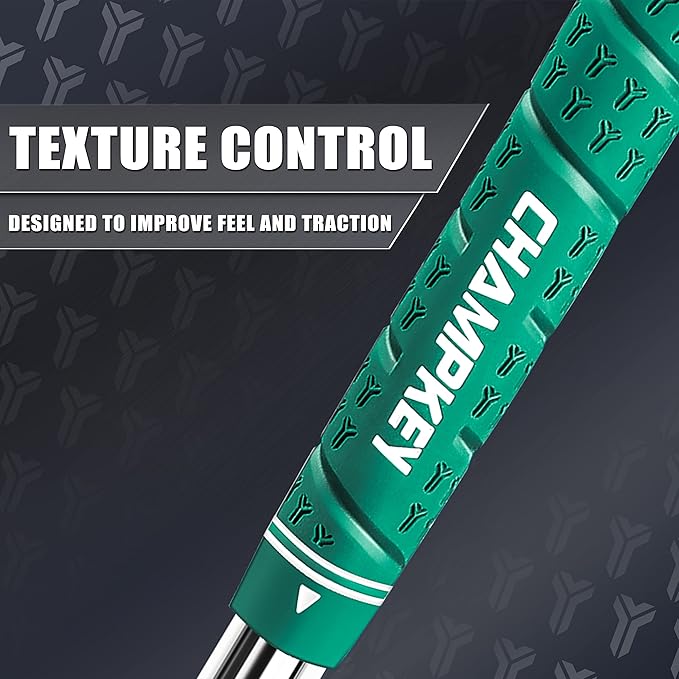 CHAMPKEY WRAP-Y Rubber Golf Grips 13 Pack Come with All Repair Kits - High Feedback and Traction Golf Club Grips