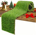 GLOBREEN Artificial Grass Table Runners 48 Inches - Green Faux Grass Turf Table Runner for Golf Football Party Decorations Wedding Birthday Dining Baby Shower