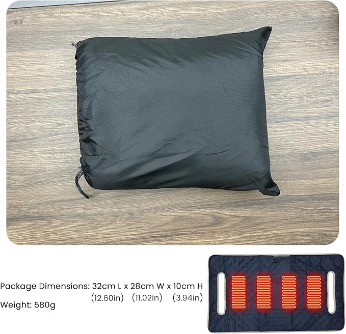 Heated Golf Cart Seat Cover,Non-Slip Winter Golf Cart Seat,Universal Fit, Easy Installation,4 Heating Zones, USB/Type-C Powered, Non-Slip & Waterproof, Ideal Golf Gift for Men