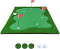 Tangkula 10 FT Golf Putting Green, Large Professional Golf Training Mat with Realistic Artificial Grass Turf, 3 Holes, 3 Flags and Cups for Indoor Outdoor Putting Practice