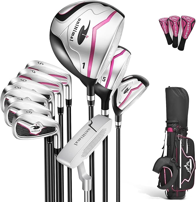 Women's Complete Golf Club Set with Golf Stand Bag Right-Handed 7/10/11 Clubs