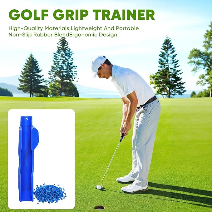 Golf Grip Trainer, Golf Training Aid, Easy To Carry to the Practice Area, Grip Trainer Club to Help Train Correct Hand Position, Golf Accessories Improve Your Swing Rhythm