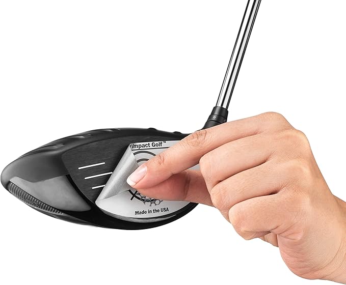 Direct Impact Golf Ultra-Thin Golf Impact Tape 200 Driver Impact Labels: Instant Feedback for Distance, Accuracy, Consistency