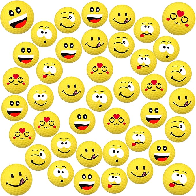 Jerify 40 Pieces Mini Golf Stress Ball Golf Party Favors 1.57 Inch Foam Practice Balls Sports Stress Balls for Kids Men Women School Carnival Party Gift Bag Fillers