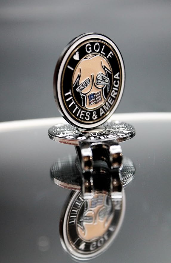 Funny Golf Ball Marker + Premium Magnetic Hat Clip | Unique Gift for Men & Women Golfers | Hilarious Golf Accessory for Any Golfer | NEW Designs!