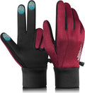 rivmount Winter Gloves Women Men for Cold Weather, Running Driving Cycling, Water-Resistant & Touch Screen, Snow Ski Gloves Liner, Warm Glove for Daily Work & Sports Outdoor