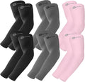 BHYTAKI UV Sun Protection Arm Sleeves, UPF 50 Sports Cooling Arm Compression Sleeves for Men Women Teenager