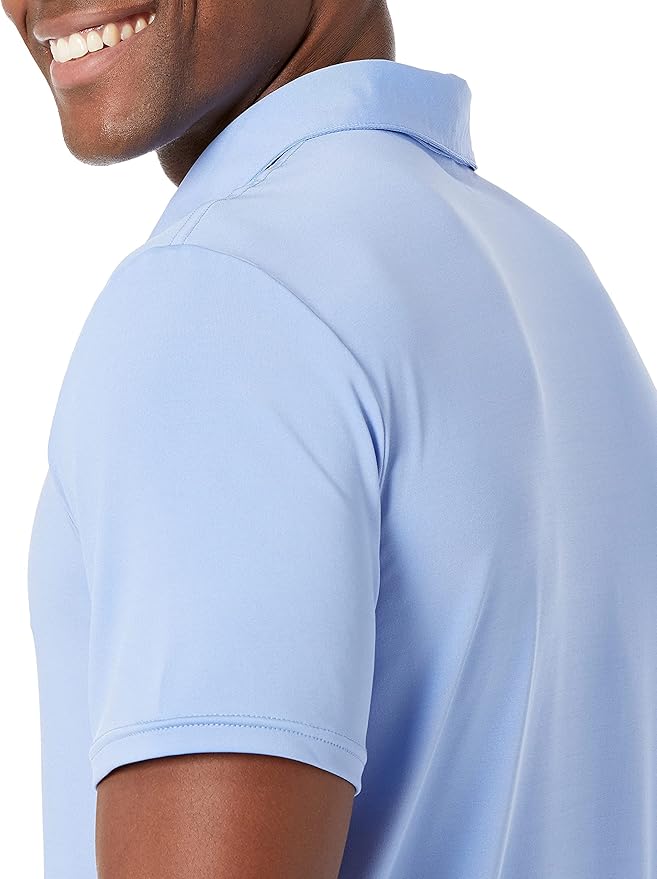Amazon Essentials mens Slim-Fit Quick Dry Tech Stretch Lightweight Golf Polo Shirt