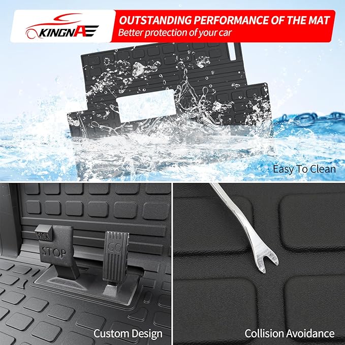 Floor Mats Compatible with 2004-2025 Precedent/2017-2025 Onward & Tempo/2019-2025 Villager & V4L TPE All Weather Guard Protector for Golf Cart Accessories