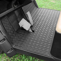 Golf Cart Floor Liner Mat 8mm Thick Rubber Full Coverage Fit for Yamaha Drive2 (2017-2025), QuieTech [2017-2025], Adventurer (2017-Up), UMAX Rally 4x4 Non-Slip Mats Replacement - Black Trim